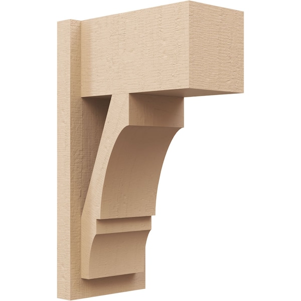Ekena Millwork 7 1/2-in W x 12-in D x 20-in H Balboa Block Rough Cedar Woodgrain TimberThane Outlooker, Primed Tan OUTUR075X12X20BOA44RCPR - main